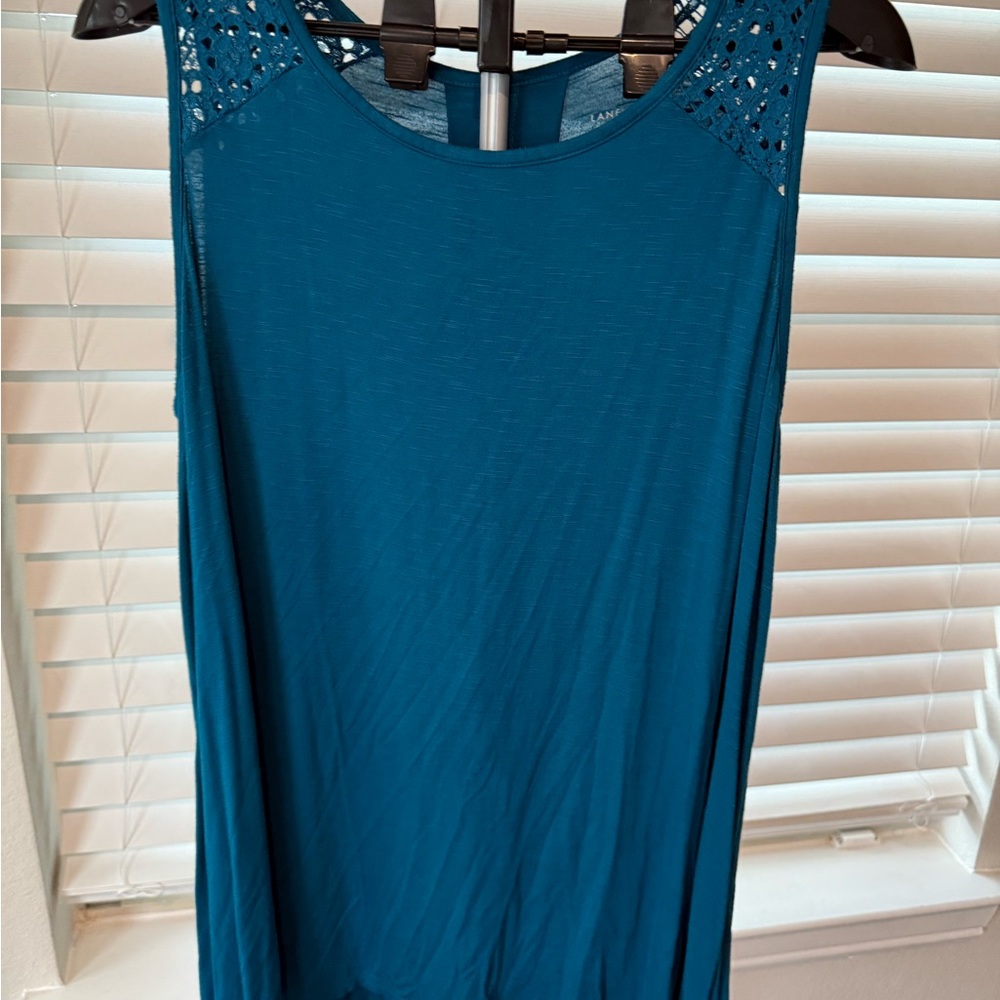 Lane Bryant Teal Tank Top